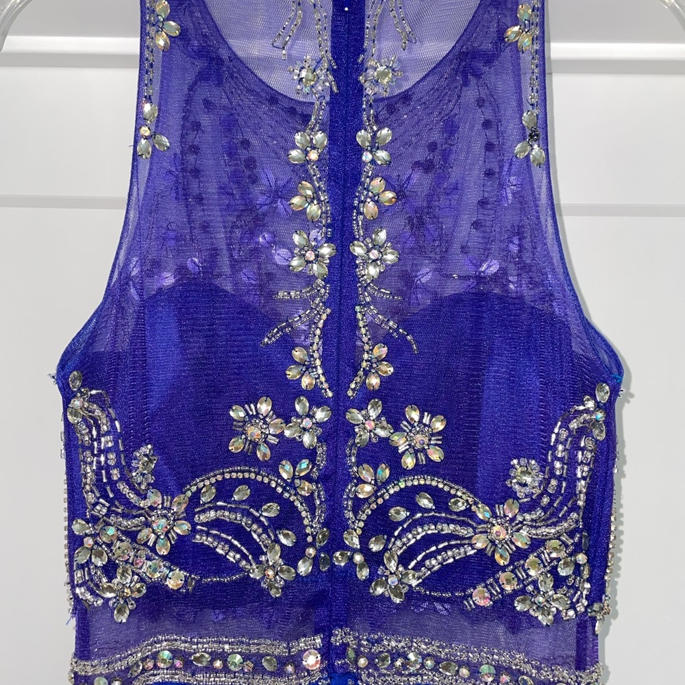 Blue Prom Dress Medium - Picture 5 of 7